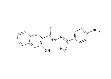 N'-[1-(4-aminophenyl)ethylidene]-3-hydroxy-2-naphthohydrazide - Click Image to Close