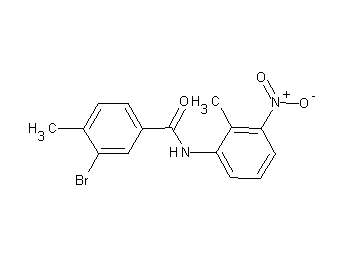 3-bromo-4-methyl-N-(2-methyl-3-nitrophenyl)benzamide