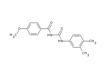 N-{[(3,4-dimethylphenyl)amino]carbonothioyl}-4-methoxybenzamide