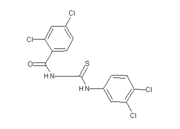 2,4-dichloro-N-{[(3,4-dichlorophenyl)amino]carbonothioyl}benzamide
