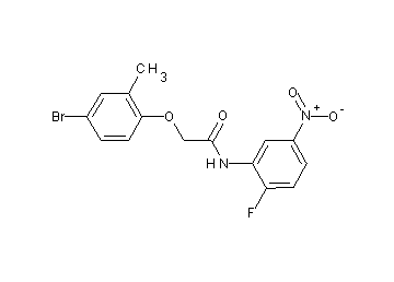 2-(4-bromo-2-methylphenoxy)-N-(2-fluoro-5-nitrophenyl)acetamide