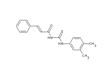 N-{[(3,4-dimethylphenyl)amino]carbonothioyl}-3-phenylacrylamide