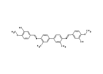 3,3'-[(3,3'-dimethyl-4,4'-biphenyldiyl)bis(nitrilomethylylidene)]bis(6-methoxyphenol)
