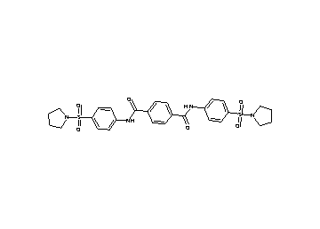 N,N'-bis[4-(1-pyrrolidinylsulfonyl)phenyl]terephthalamide