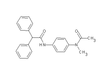 N-{4-[acetyl(methyl)amino]phenyl}-2,2-diphenylacetamide