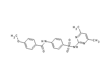 N-(4-{[(4,6-dimethyl-2-pyrimidinyl)amino]sulfonyl}phenyl)-4-methoxybenzamide