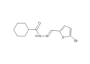 N'-[(5-bromo-2-thienyl)methylene]cyclohexanecarbohydrazide
