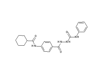 2-{4-[(cyclohexylcarbonyl)amino]benzoyl}-N-phenylhydrazinecarboxamide