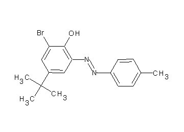 2-bromo-4-tert-butyl-6-[(4-methylphenyl)diazenyl]phenol