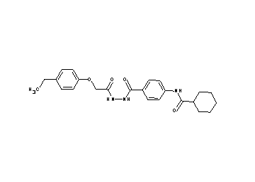 N-[4-({2-[(4-ethylphenoxy)acetyl]hydrazino}carbonyl)phenyl]cyclohexanecarboxamide