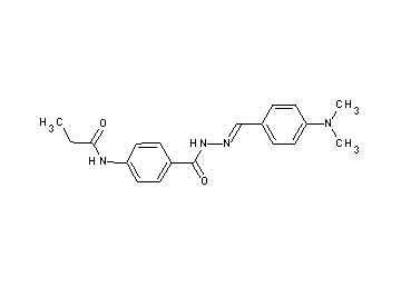 N-[4-({2-[4-(dimethylamino)benzylidene]hydrazino}carbonyl)phenyl]propanamide