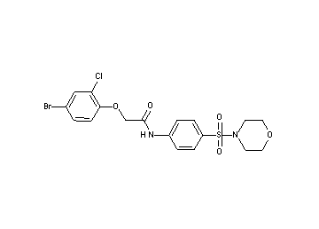2-(4-bromo-2-chlorophenoxy)-N-[4-(4-morpholinylsulfonyl)phenyl]acetamide