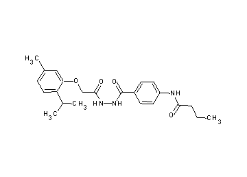 N-[4-({2-[(2-isopropyl-5-methylphenoxy)acetyl]hydrazino}carbonyl)phenyl]butanamide