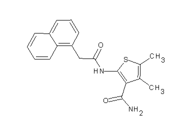 4,5-dimethyl-2-[(1-naphthylacetyl)amino]-3-thiophenecarboxamide