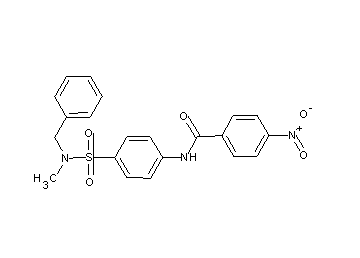 N-(4-{[benzyl(methyl)amino]sulfonyl}phenyl)-4-nitrobenzamide