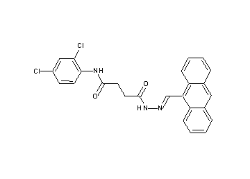4-[2-(9-anthrylmethylene)hydrazino]-N-(2,4-dichlorophenyl)-4-oxobutanamide