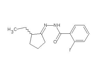 N'-(2-ethylcyclopentylidene)-2-iodobenzohydrazide