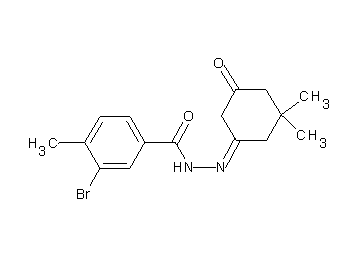 3-bromo-N'-(3,3-dimethyl-5-oxocyclohexylidene)-4-methylbenzohydrazide