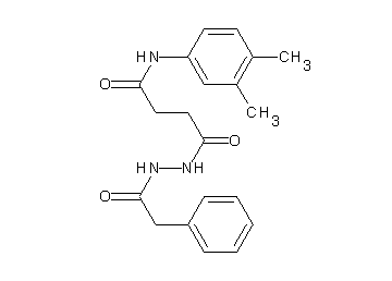 N-(3,4-dimethylphenyl)-4-oxo-4-[2-(phenylacetyl)hydrazino]butanamide