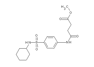 methyl 4-({4-[(cyclohexylamino)sulfonyl]phenyl}amino)-4-oxobutanoate