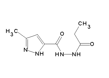3-methyl-N'-propionyl-1H-pyrazole-5-carbohydrazide
