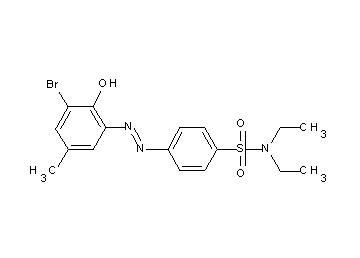 4-[(3-bromo-2-hydroxy-5-methylphenyl)diazenyl]-N,N-diethylbenzenesulfonamide
