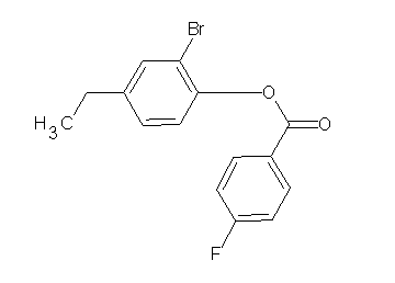 2-bromo-4-ethylphenyl 4-fluorobenzoate - Click Image to Close