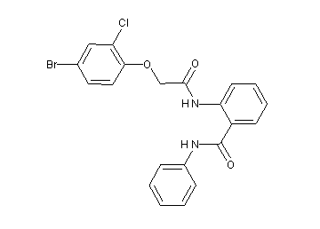 2-{[(4-bromo-2-chlorophenoxy)acetyl]amino}-N-phenylbenzamide