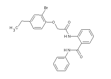 2-{[(2-bromo-4-ethylphenoxy)acetyl]amino}-N-phenylbenzamide