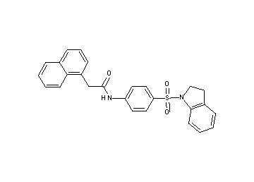 N-[4-(2,3-dihydro-1H-indol-1-ylsulfonyl)phenyl]-2-(1-naphthyl)acetamide