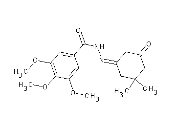N'-(3,3-dimethyl-5-oxocyclohexylidene)-3,4,5-trimethoxybenzohydrazide