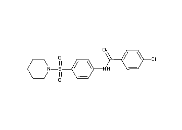 4-chloro-N-[4-(1-piperidinylsulfonyl)phenyl]benzamide