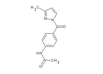 N-{4-[(3-methyl-1H-pyrazol-1-yl)carbonyl]phenyl}acetamide