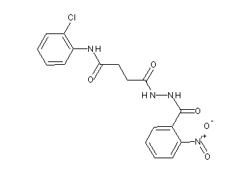 N-(2-chlorophenyl)-4-[2-(2-nitrobenzoyl)hydrazino]-4-oxobutanamide