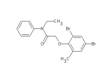 2-(2,4-dibromo-6-methylphenoxy)-N-ethyl-N-phenylacetamide