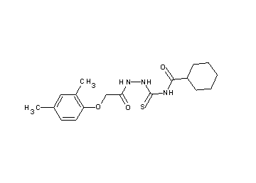 N-({2-[(2,4-dimethylphenoxy)acetyl]hydrazino}carbonothioyl)cyclohexanecarboxamide