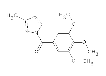3-methyl-1-(3,4,5-trimethoxybenzoyl)-1H-pyrazole