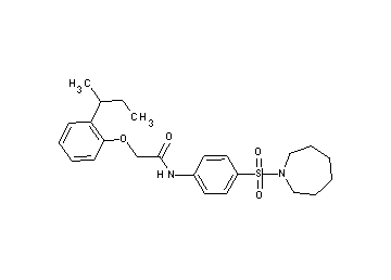 N-[4-(1-azepanylsulfonyl)phenyl]-2-(2-sec-butylphenoxy)acetamide