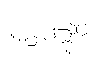 methyl 2-{[3-(4-methoxyphenyl)acryloyl]amino}-4,5,6,7-tetrahydro-1-benzothiophene-3-carboxylate