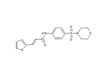 N-[4-(4-morpholinylsulfonyl)phenyl]-3-(2-thienyl)acrylamide