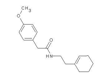 N-[2-(1-cyclohexen-1-yl)ethyl]-2-(4-methoxyphenyl)acetamide