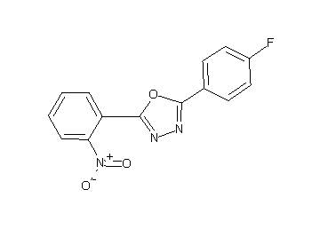 2-(4-fluorophenyl)-5-(2-nitrophenyl)-1,3,4-oxadiazole