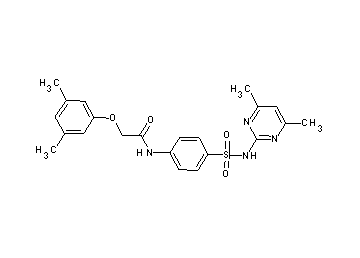 2-(3,5-dimethylphenoxy)-N-(4-{[(4,6-dimethyl-2-pyrimidinyl)amino]sulfonyl}phenyl)acetamide - Click Image to Close