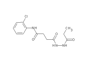 N-(2-chlorophenyl)-4-oxo-4-(2-propionylhydrazino)butanamide - Click Image to Close