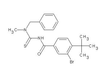 N-{[benzyl(methyl)amino]carbonothioyl}-3-bromo-4-tert-butylbenzamide - Click Image to Close