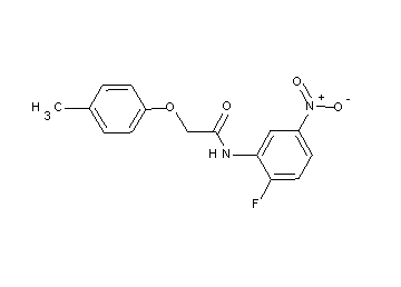 N-(2-fluoro-5-nitrophenyl)-2-(4-methylphenoxy)acetamide