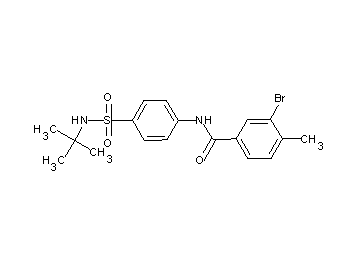 3-bromo-N-{4-[(tert-butylamino)sulfonyl]phenyl}-4-methylbenzamide