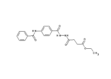 ethyl 4-{2-[4-(benzoylamino)benzoyl]hydrazino}-4-oxobutanoate - Click Image to Close