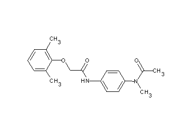 N-{4-[acetyl(methyl)amino]phenyl}-2-(2,6-dimethylphenoxy)acetamide