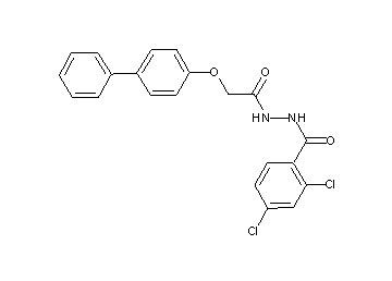 N'-[(4-biphenylyloxy)acetyl]-2,4-dichlorobenzohydrazide